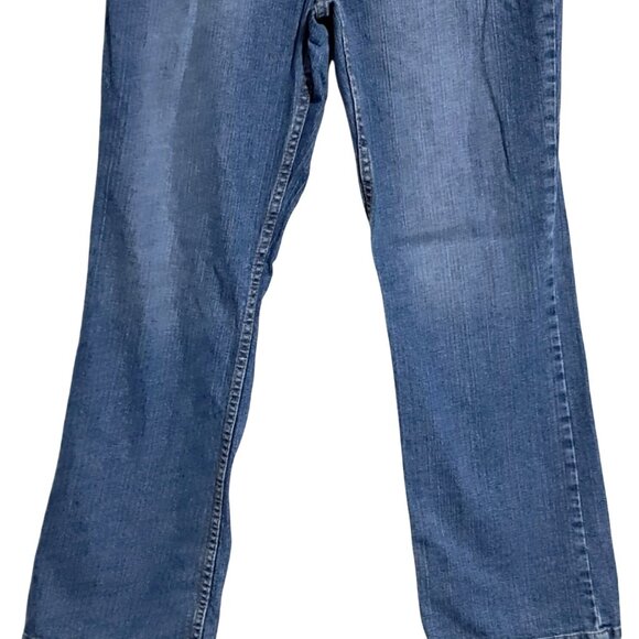 Y2k Eddie Bauer Womens Blue Authentic Denim Bootcut Jeans Size 12 Cotton Blend - Picture 6 of 11